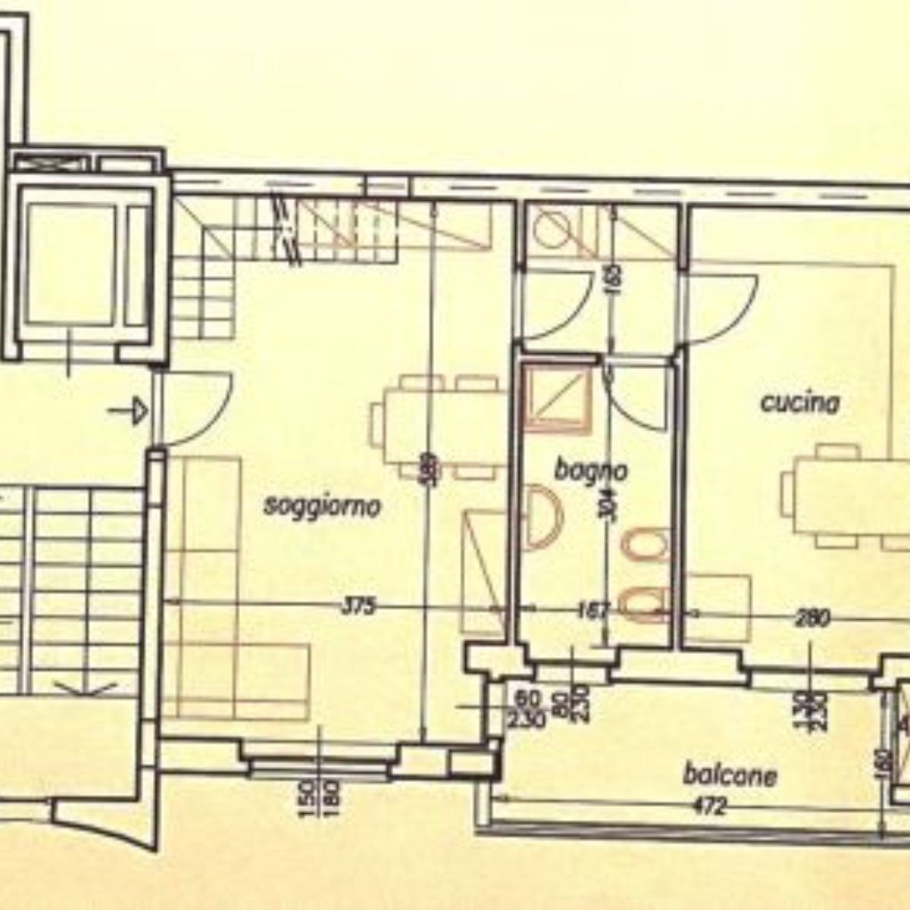 Appartamento Corso canale, 18, Alba - planimetria 1