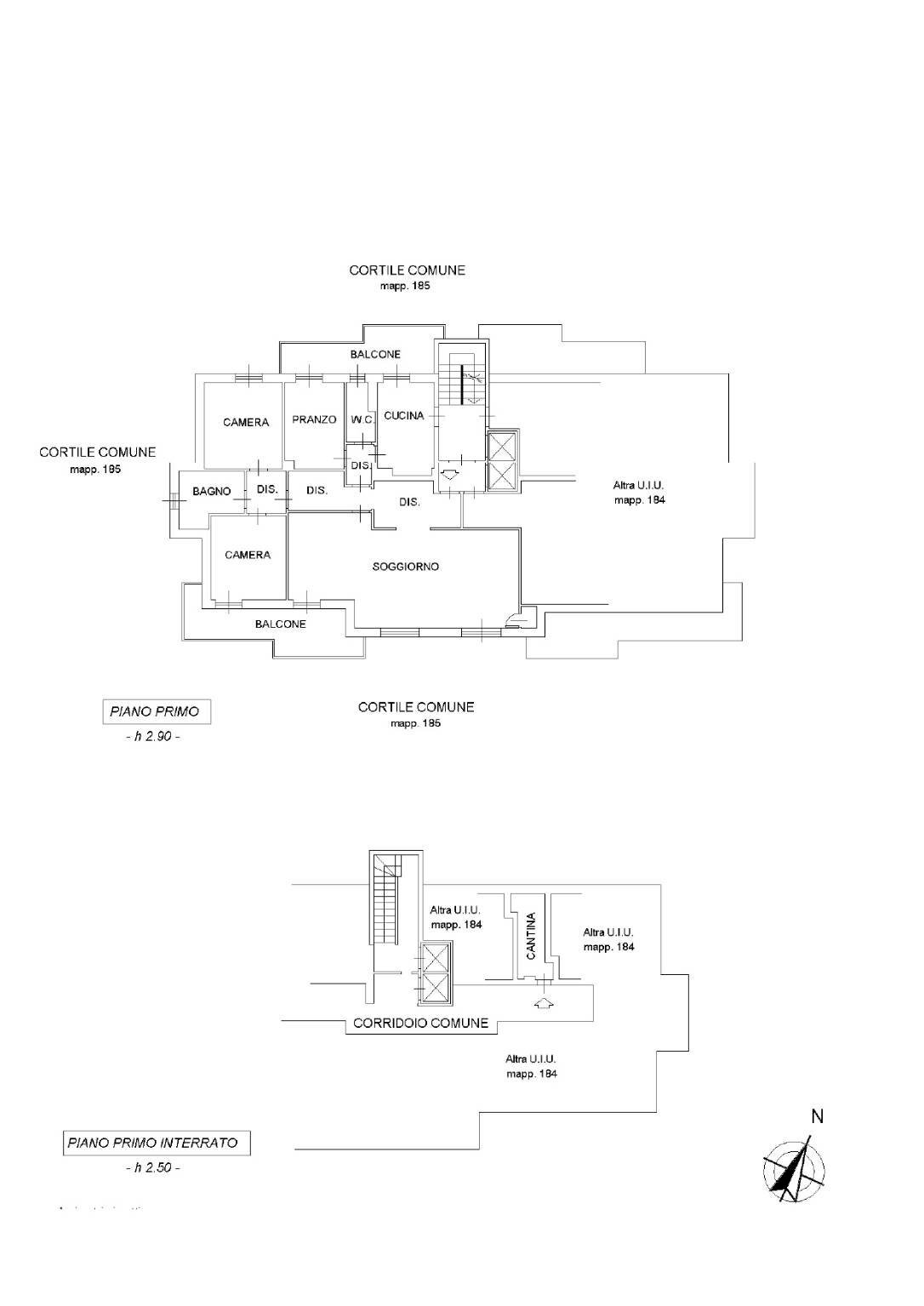 Four-room apartment via Arzaga, 30, Milano - floor plans 1