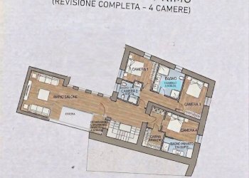 Planimetria - Four-room apartment piazza Italia, 1, Alzano Lombardo - photo 3