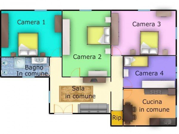 Terreno non edificabile via Giovanni Torti, 24, Genova (zona Marassi) - planimetria 1