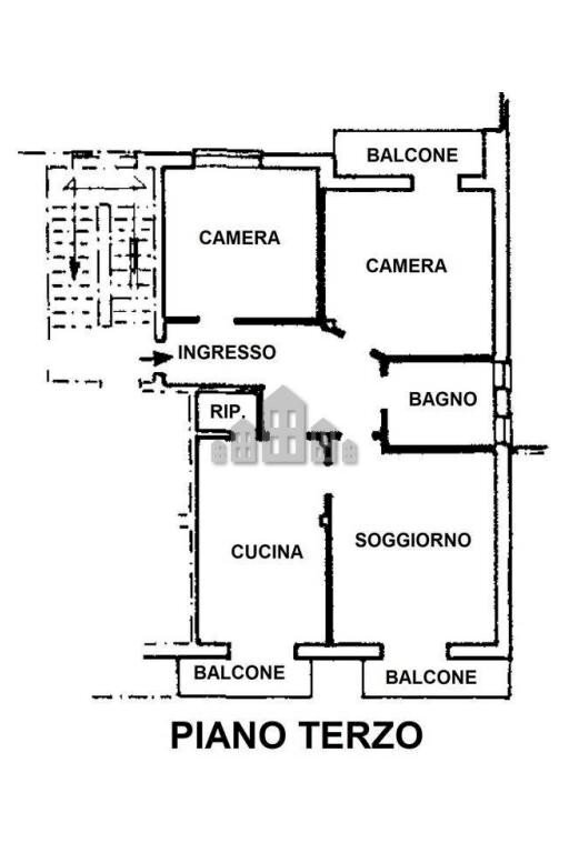 Quadrilocale Frazione Torre Antigliera, 26, Sparone - planimetria 1