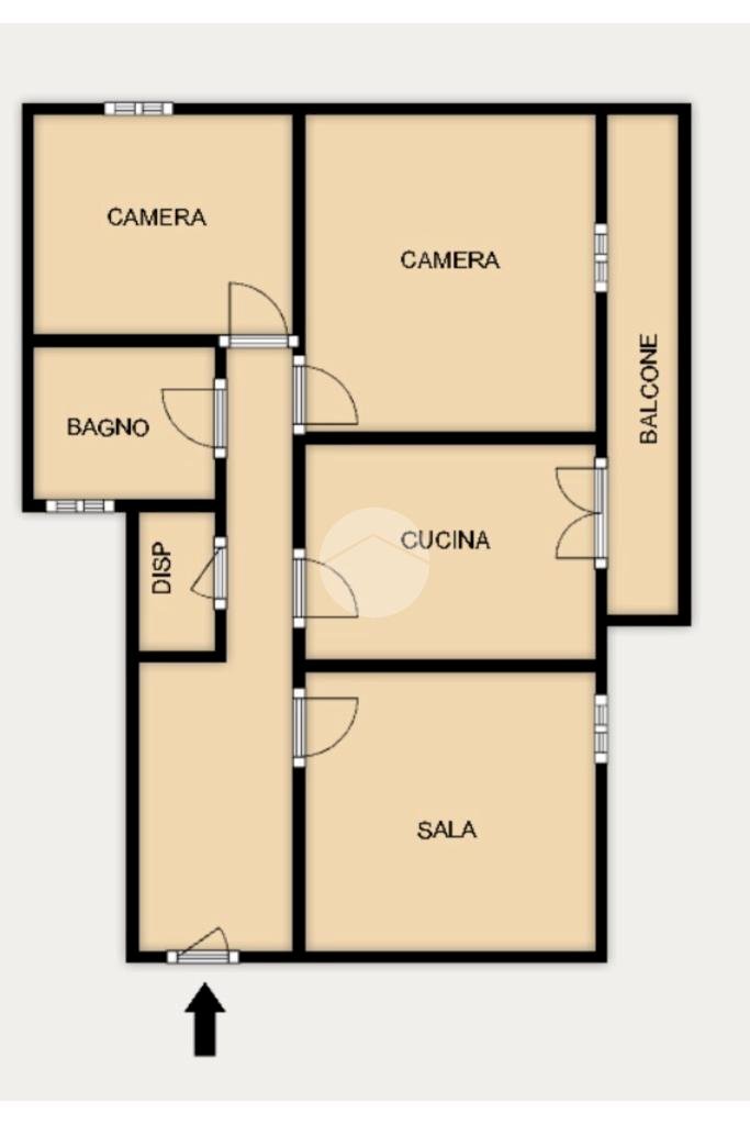 Four-room apartment Via albenga, Genova (neighborhood Prà) - floor plans 1
