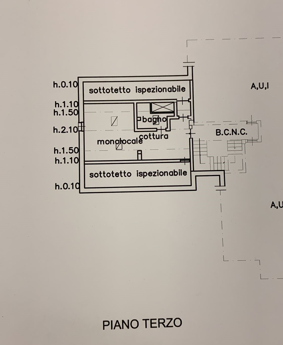 Monolocale Aymavilles - planimetria 1