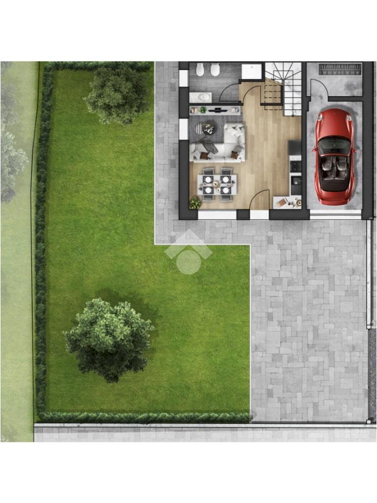 Terraced Villa Via Contrada, Correggio - floor plans 1