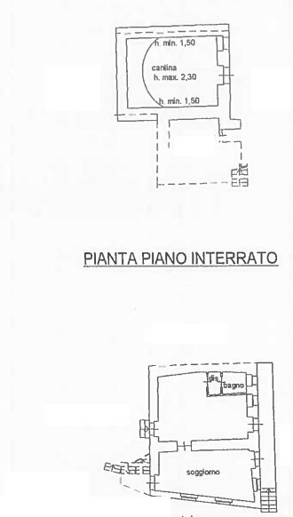 Porzione di casa Via Ruata, 28, Crissolo - planimetria 1
