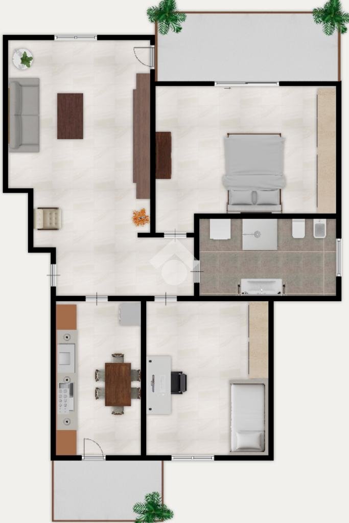 Trilocale Via Don Luigi Sturzo, Cologno Monzese - planimetria 1