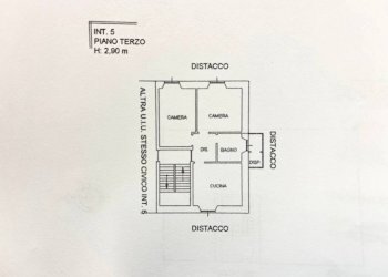 Planimetria - Bilocale piazza Zagora, Genova (zona Pegli) - foto 12