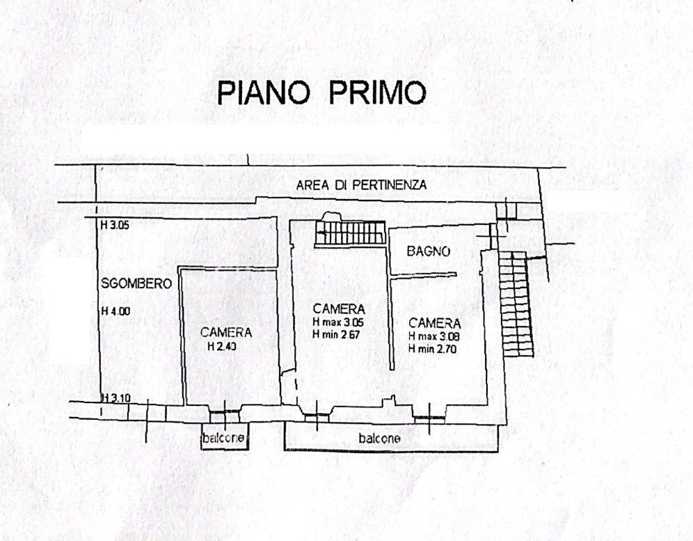 Casa semi indipendente Frazione Airale, snc, Valloriate - planimetria 1