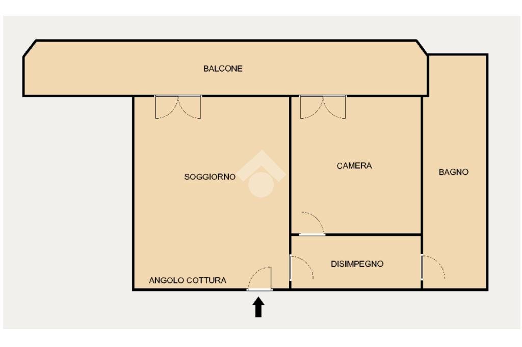 Bilocale Corso Giuseppe Mazzini, Albisola Superiore - planimetria 1