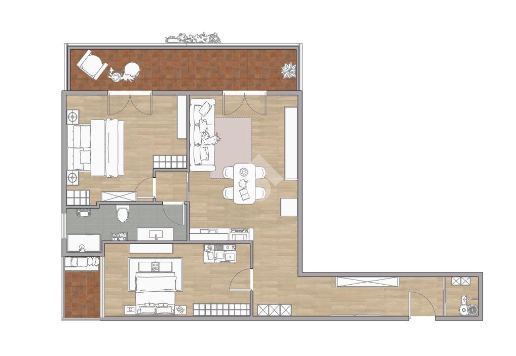 Three-room apartment Piazza lombardia, Albissola Marina - photo 2