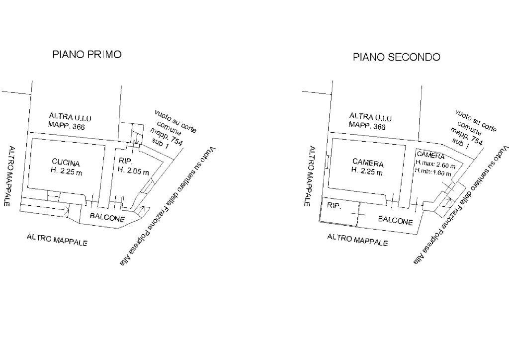 Semi-detached house Frazione Polpresa Superiore, Viù - floor plans 1