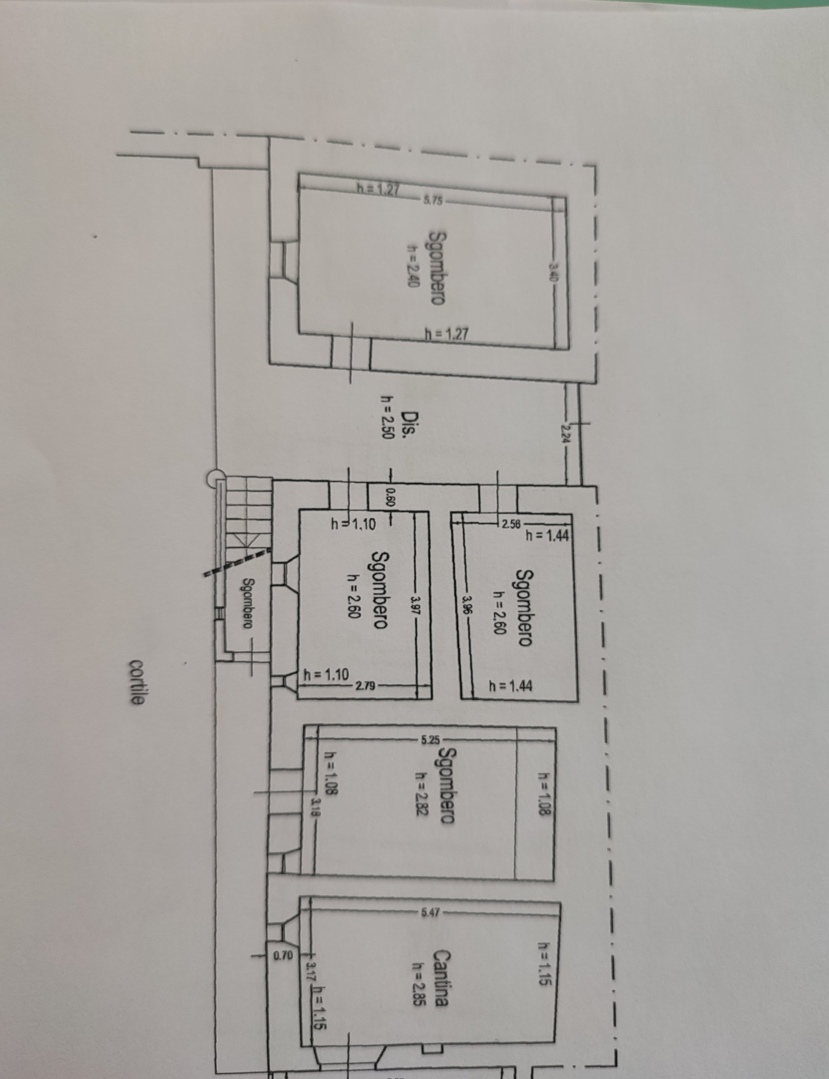 Casa indipendente Via Carpeneti, 21, Gambasca - planimetria 1