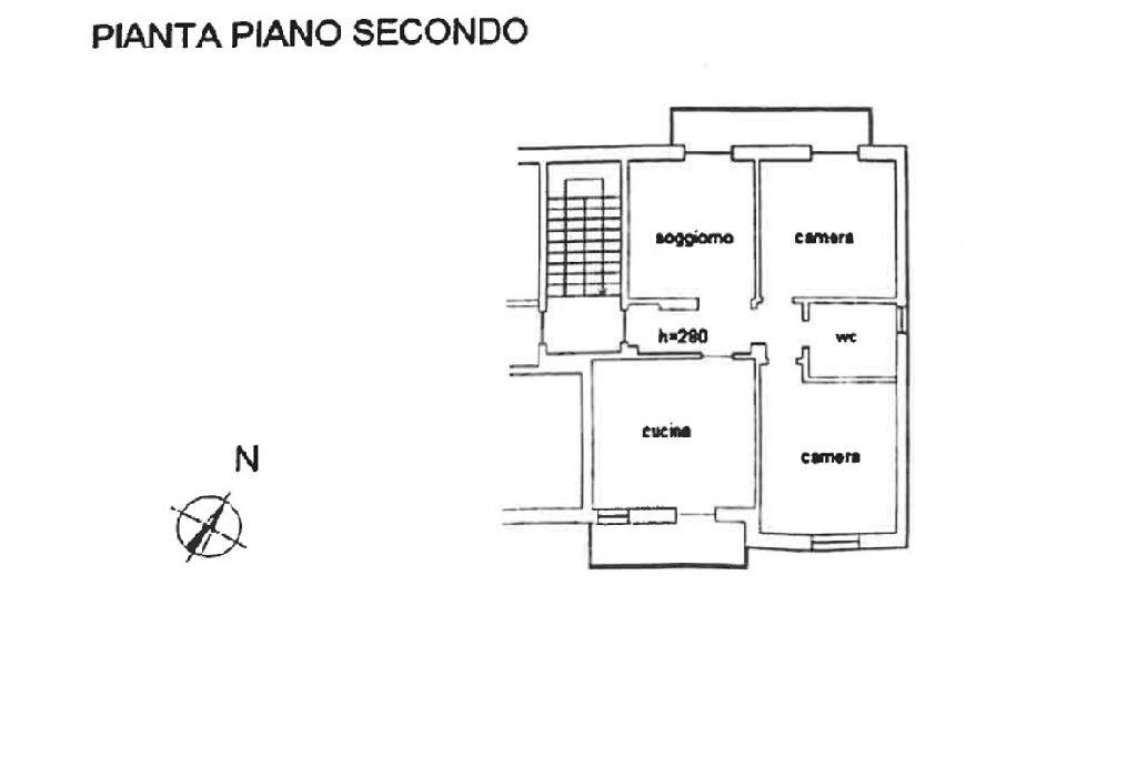 Quadrilocale Via Guglielmo Marconi, Castelletto Stura - planimetria 1