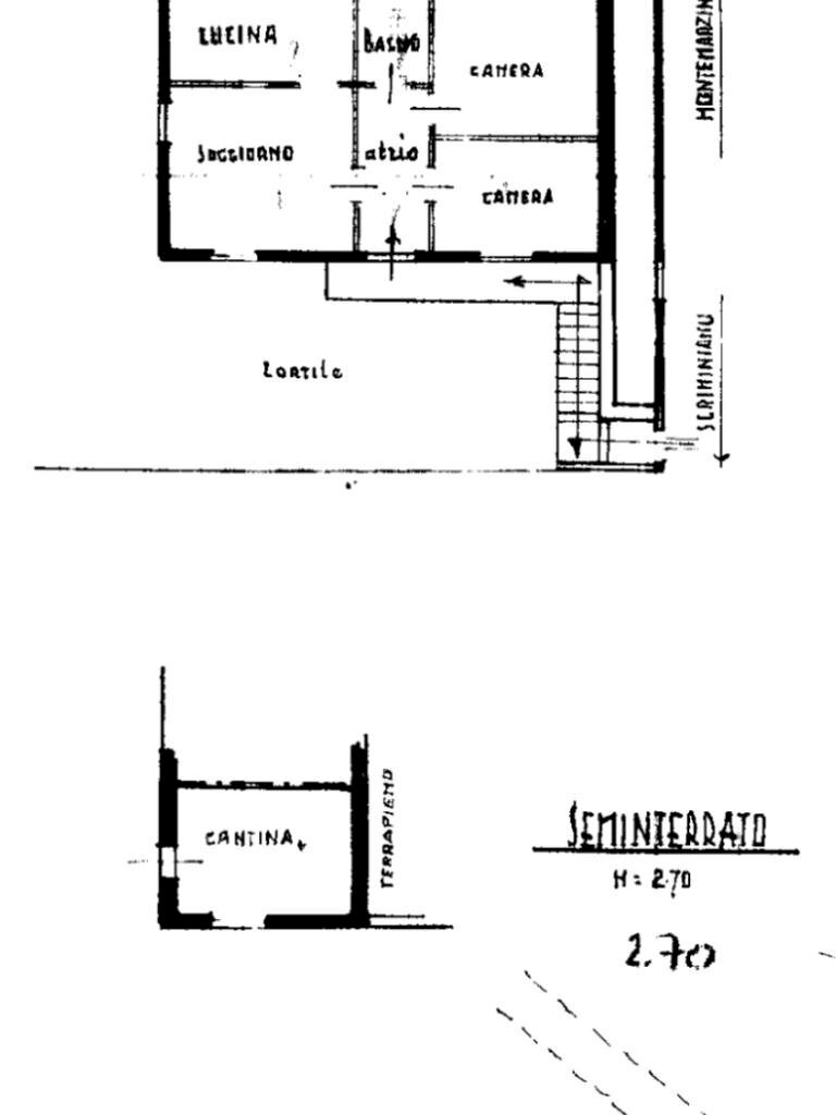Casa semi indipendente Via Scrimignano, Montemarzino - planimetria 1