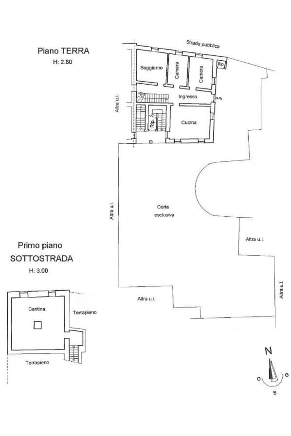 Rustico via del Castello, Tortona - planimetria 1
