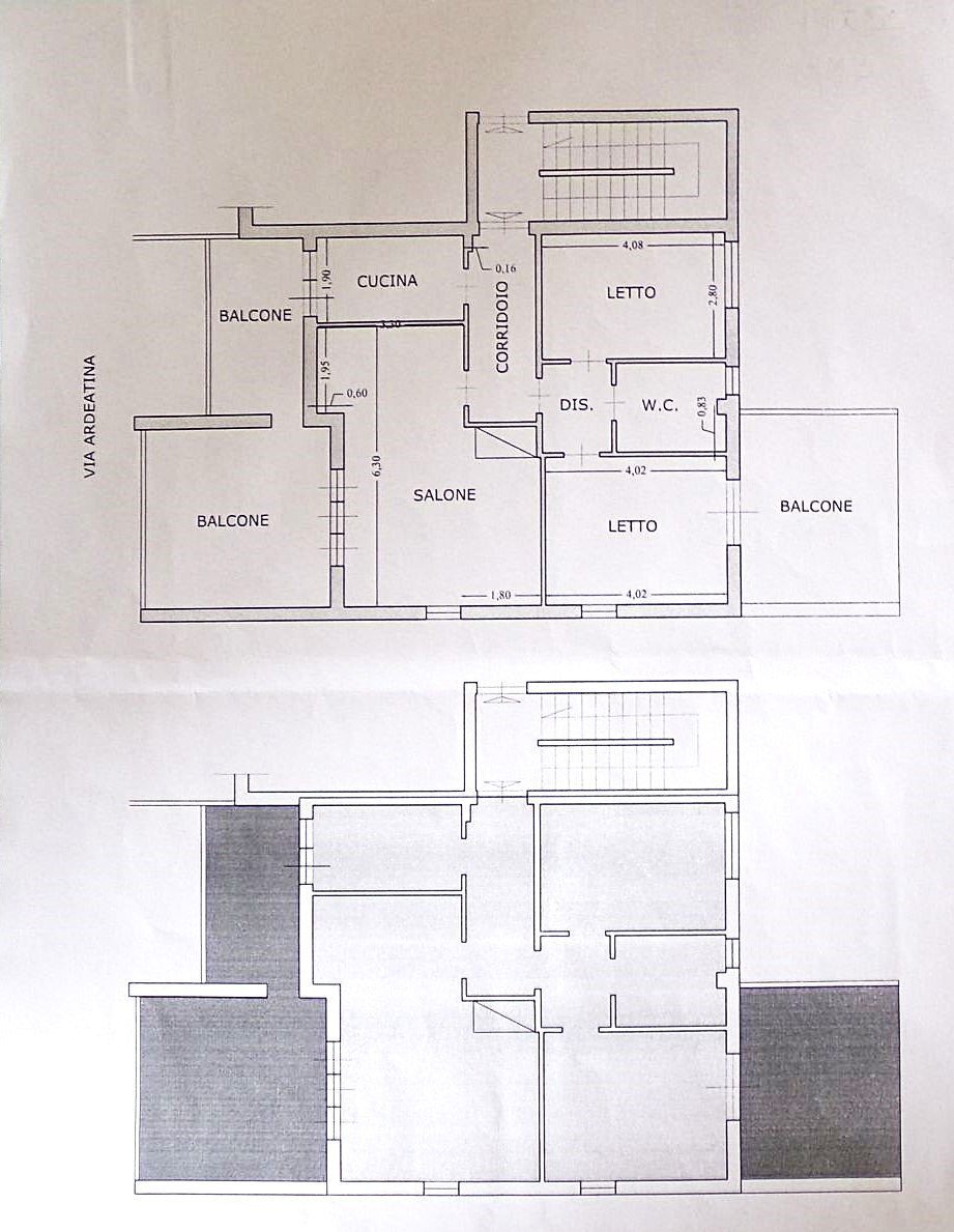Three-room apartment via Ardeatina, 139B, Anzio - floor plans 1