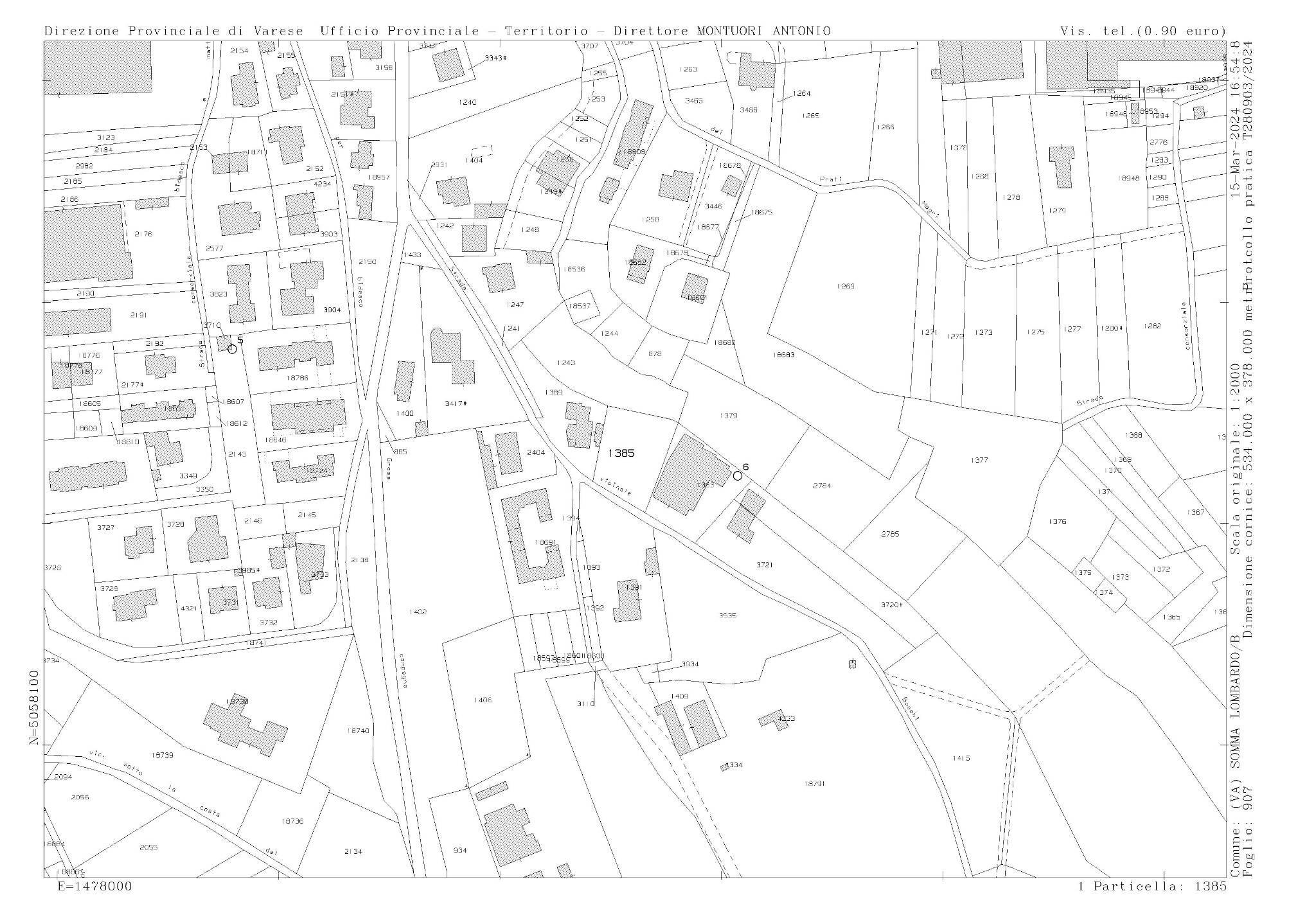 Terreno edificabile via Fornace, Somma Lombardo - planimetria 1