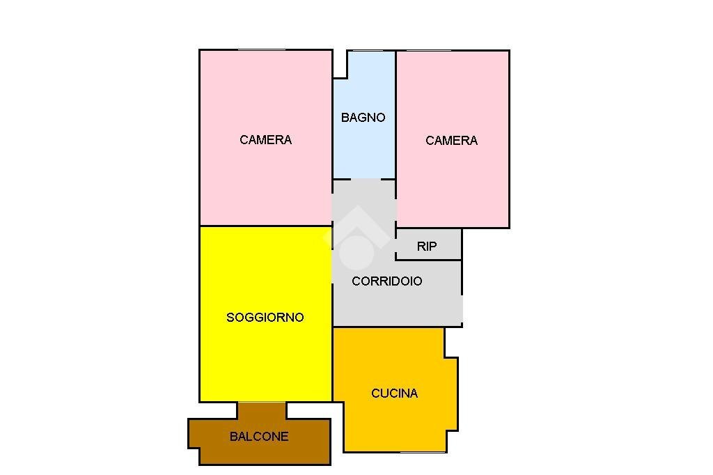 Three-room apartment Piazza Tirana, Milano (neighborhood Lorenteggio) - floor plans 1