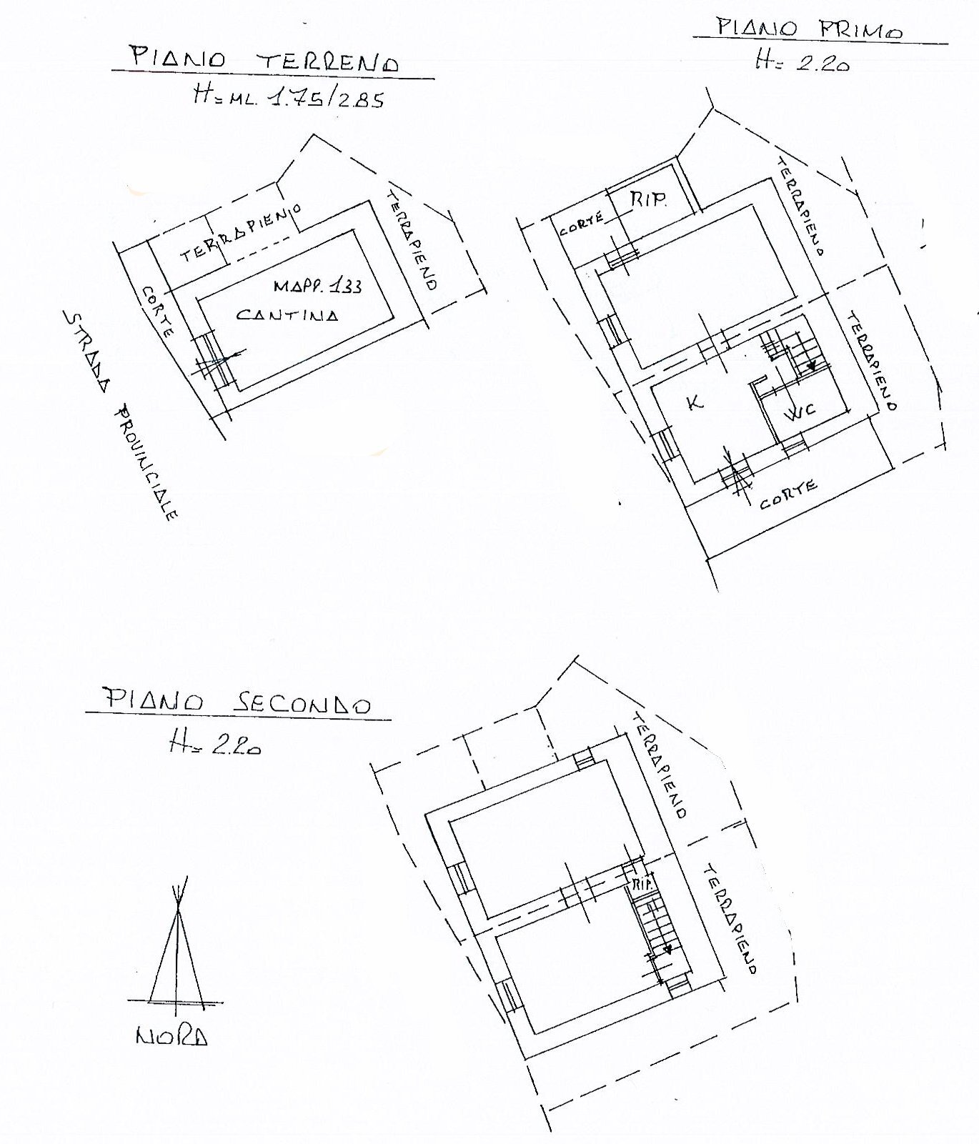 Casa indipendente Strada Provinciale, Castel Vittorio - planimetria 1