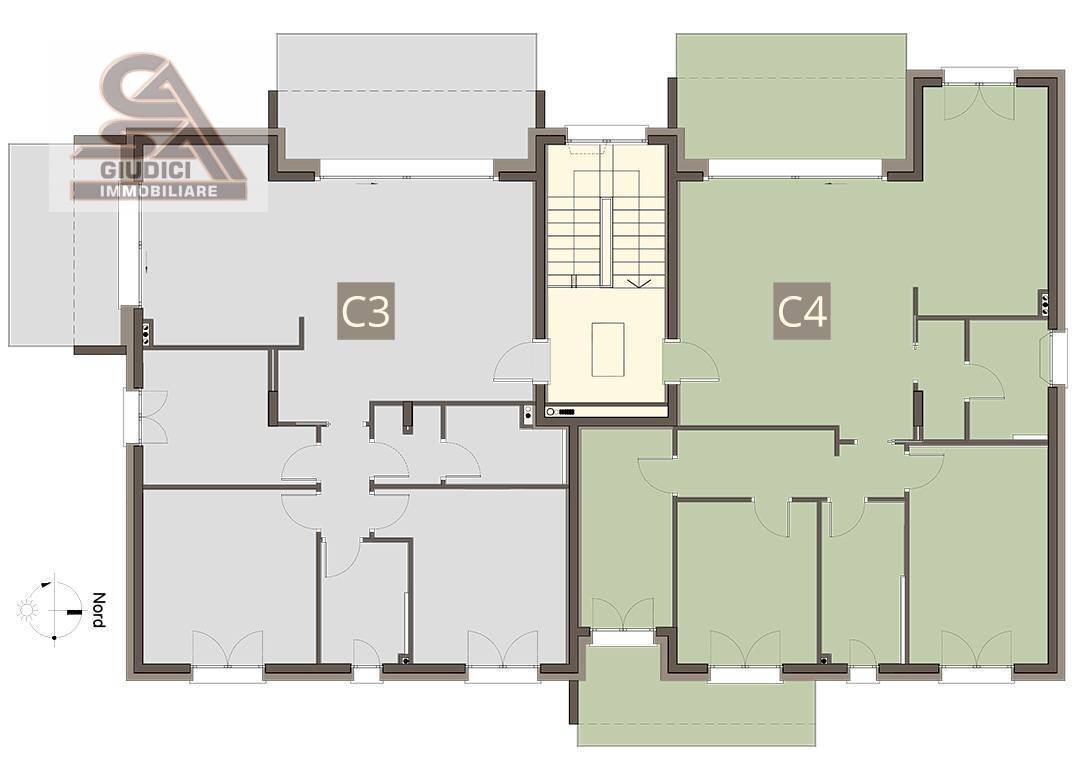 Quadrilocale via Caduti di Nassirya, Rovellasca - planimetria 1