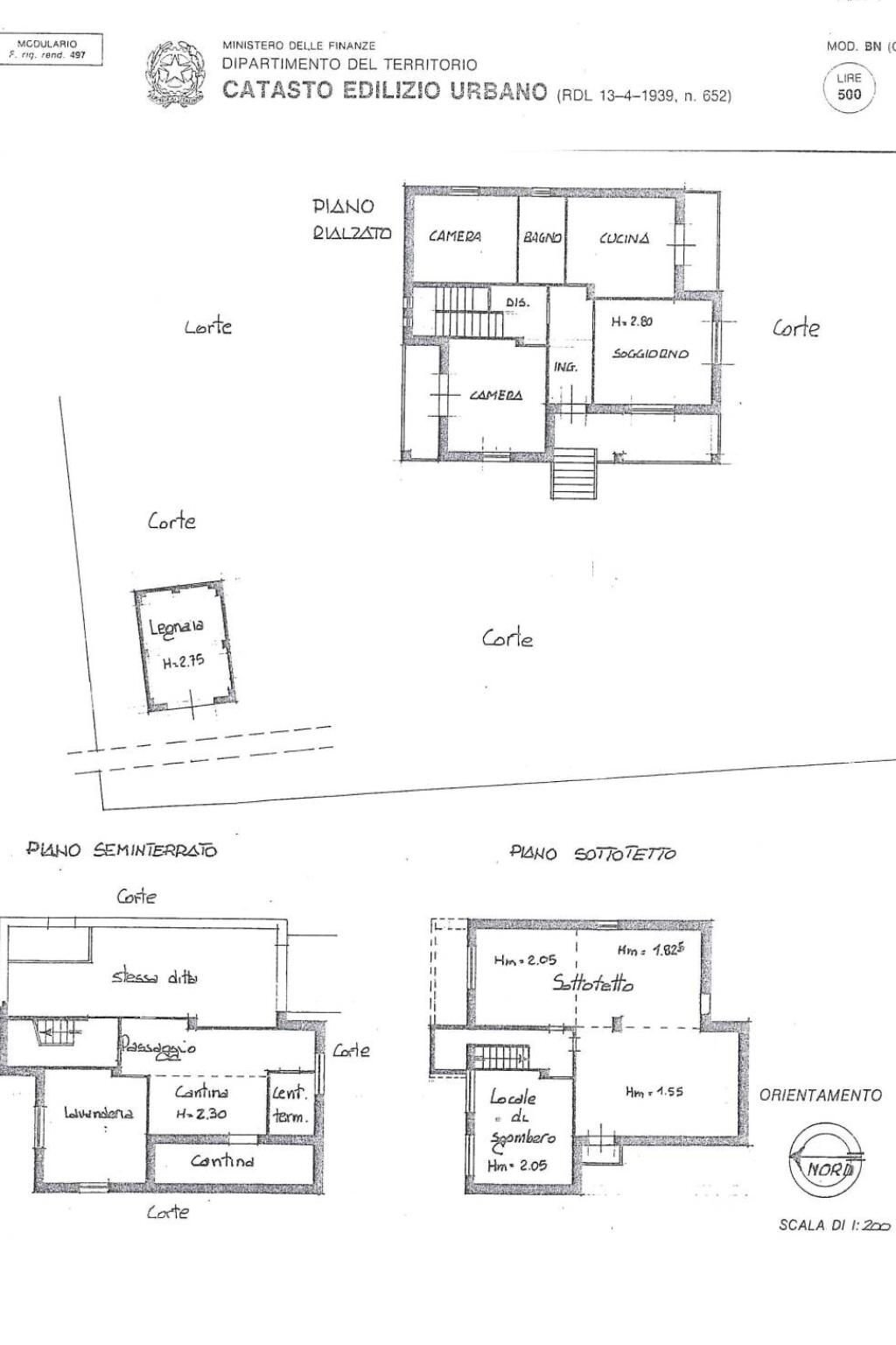 Villa Frazione San Bernardo, 61, Monteu Roero - floor plans 1