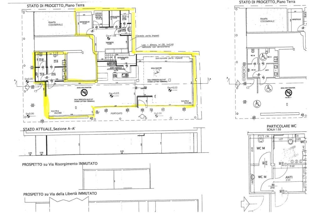 Negozio via Risorgimento, Lugo - planimetria 1