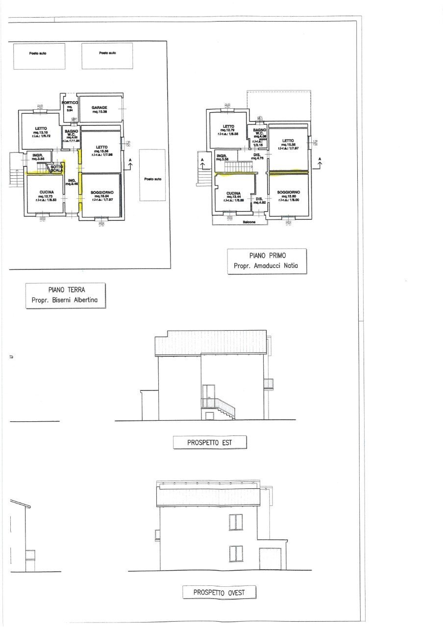 Independent house Meldola - floor plans 1