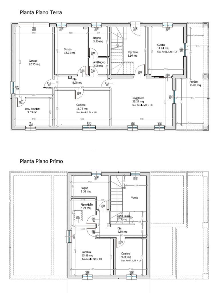 Villa Stradello Morello, Modena - planimetria 1