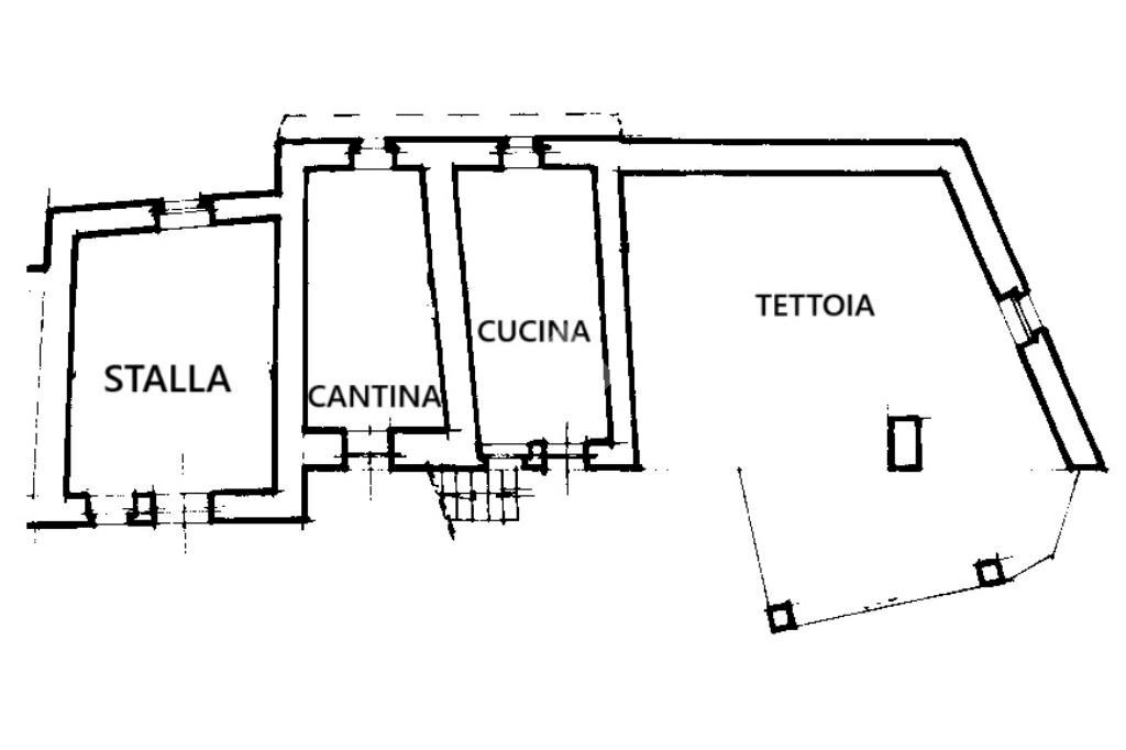 Casa semi indipendente Via Casot, Sanfront - planimetria 1