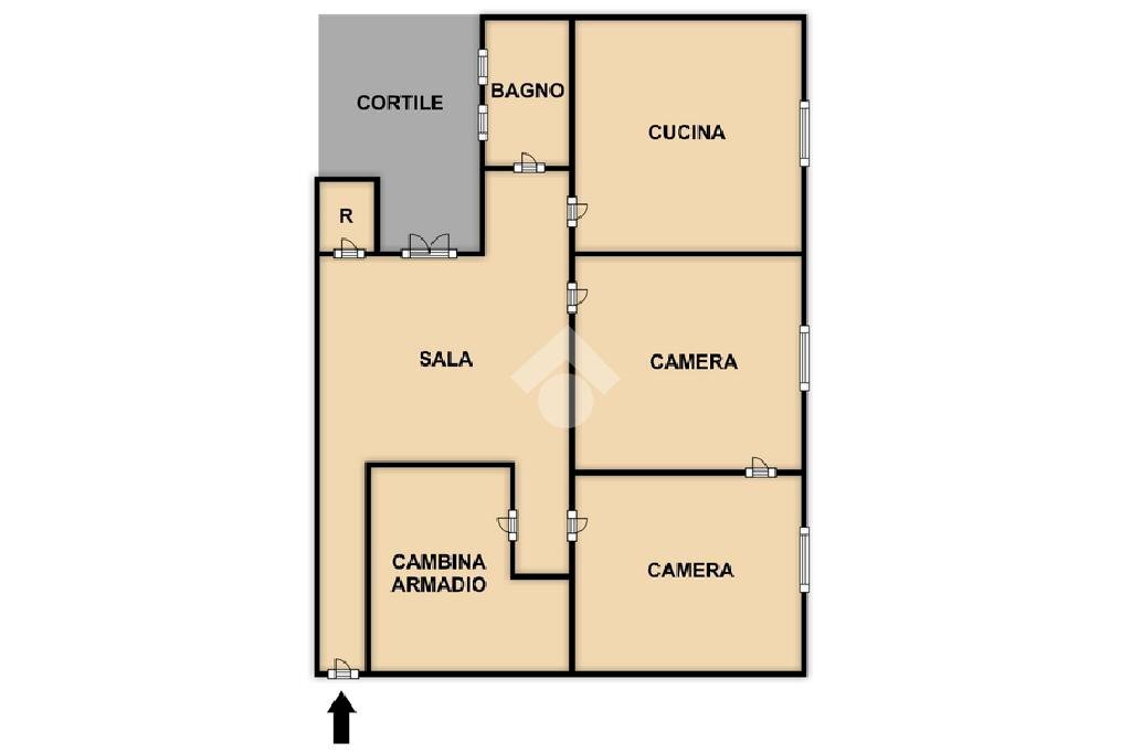 Appartamento Via Gio Francesco Niella, Savona (zona Centro) - planimetria 1