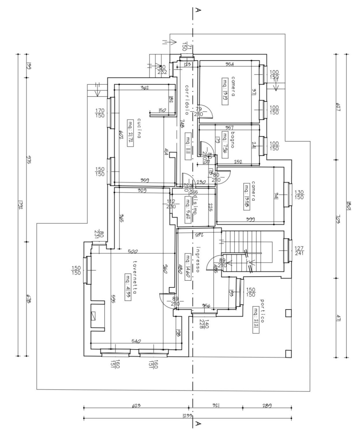 Trilocale via Circonvallazione Vigne, 14, Chiusa di Pesio - planimetria 1