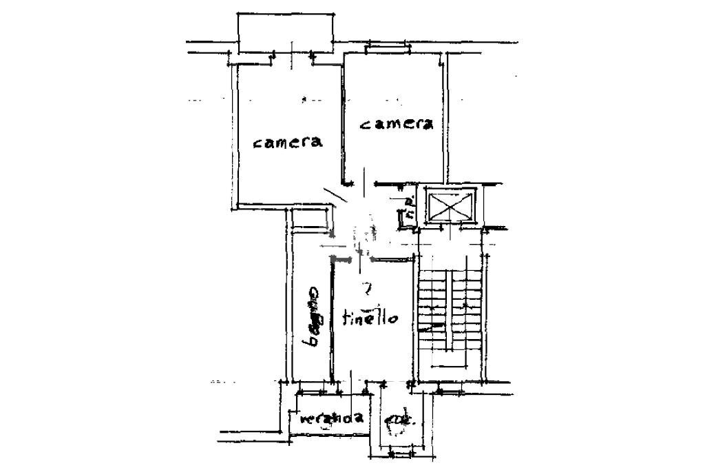 Three-room apartment Via II Giugno, Beinasco - floor plans 1