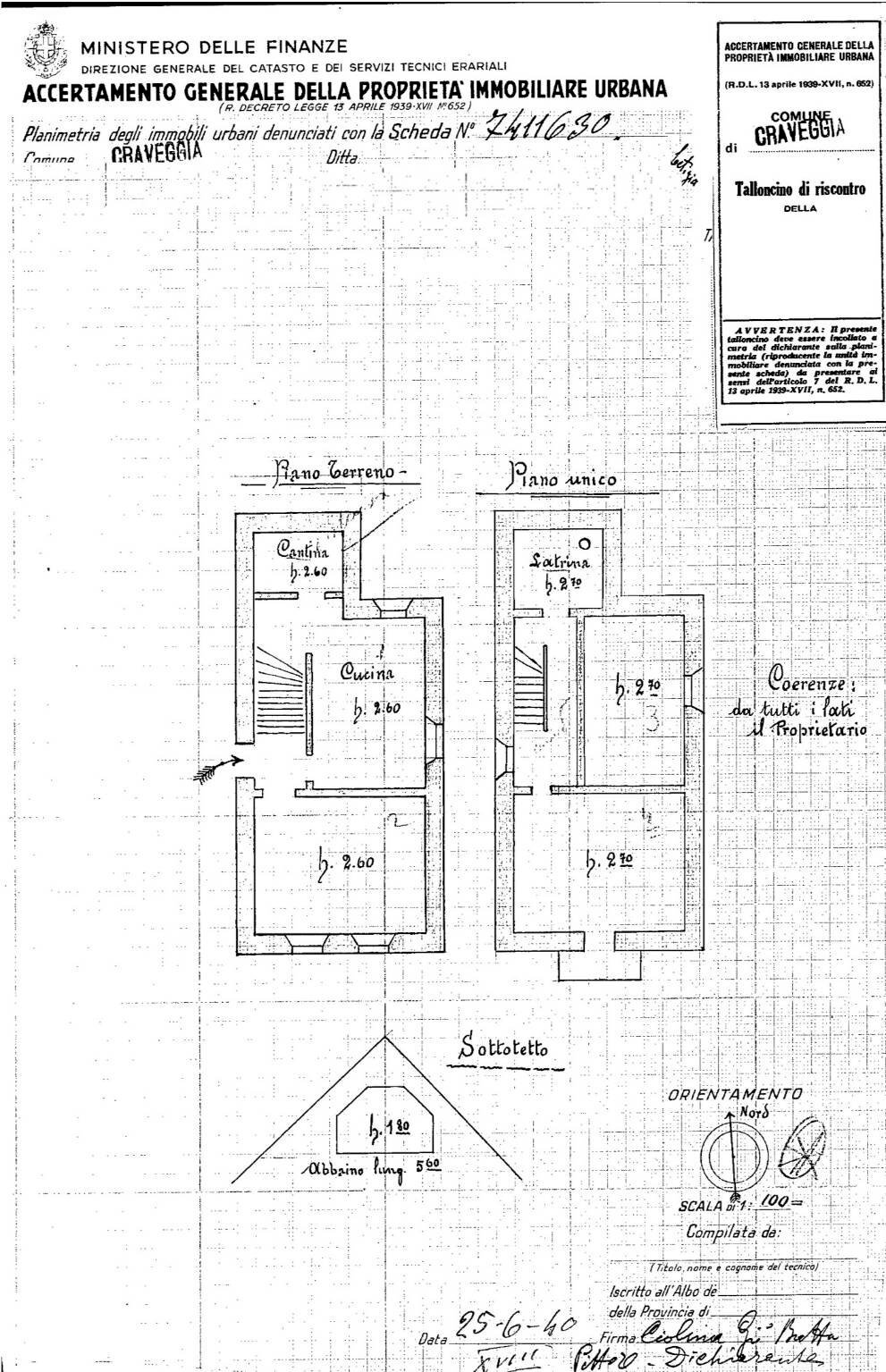 Villa via Craveggia, Toceno - planimetria 1