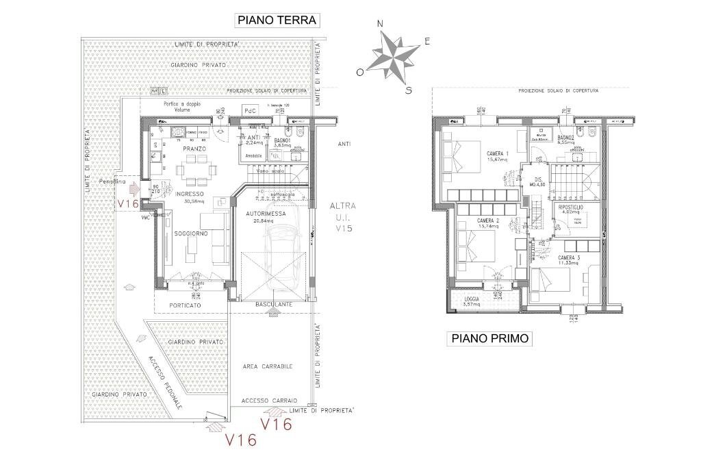 Porzione di casa Via della Solidarietà, Granarolo dell'Emilia - planimetria 1