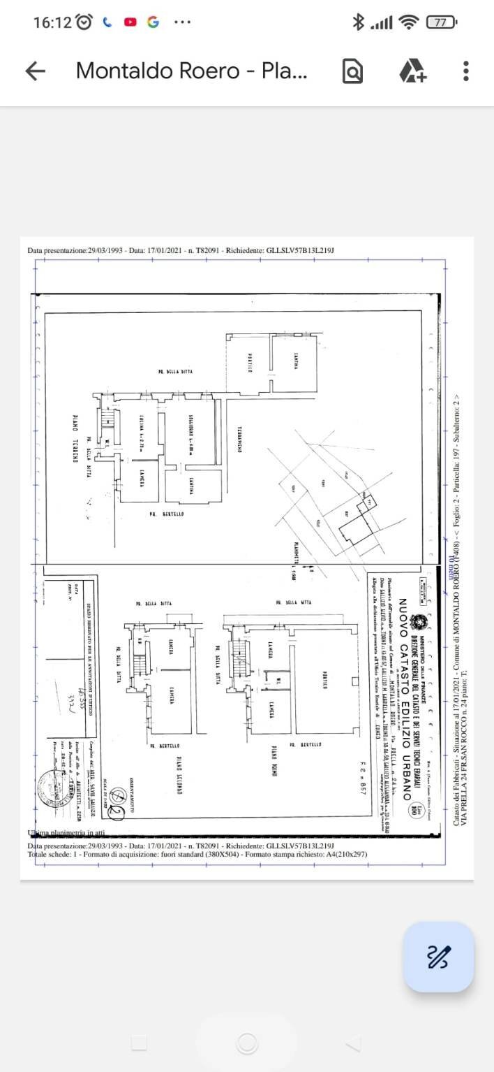 Independent house Frazione San Rocco, 24, Montaldo Roero - floor plans 1