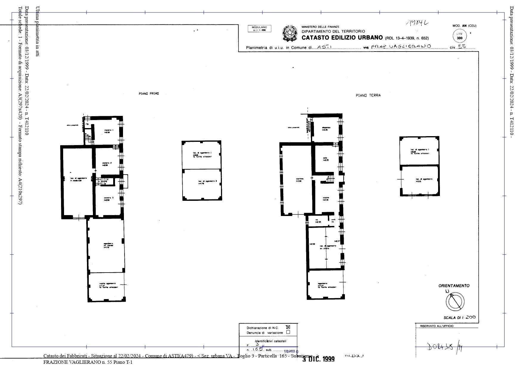Rustic Frazione Vaglierano, 56, Asti - floor plans 1