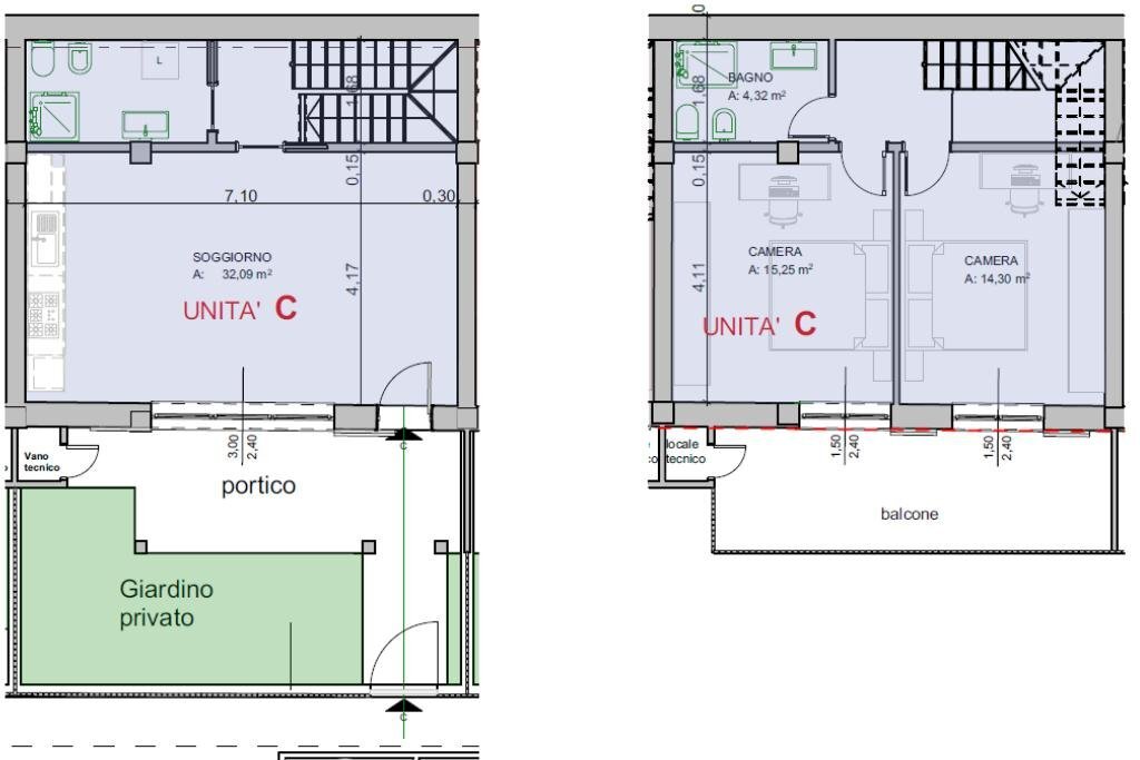 Villa a Schiera Via G. Mazzini, Rivoli - planimetria 1