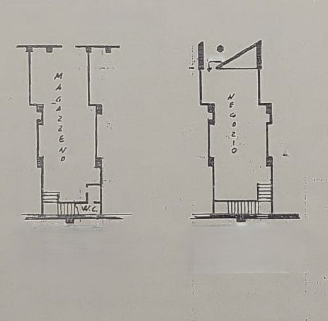 Shop galleria Errico Martino, Genova - floor plans 1