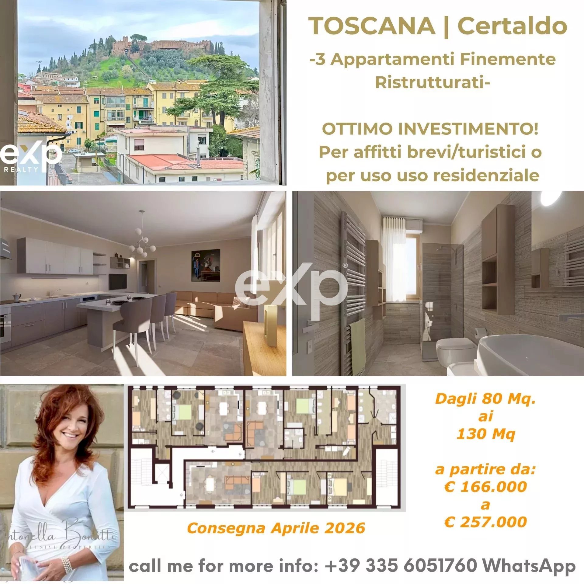 Three-room apartment Certaldo - photo 1