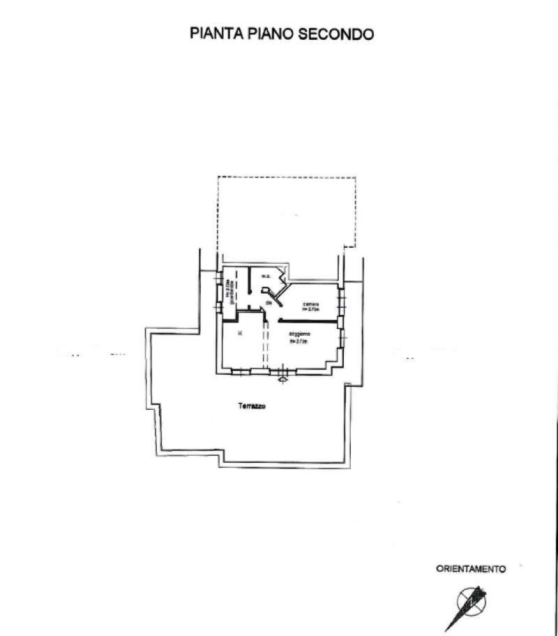 appartamento in vendita fronte mare con terrazzo m - Trilocale lungomare Dante Alighieri, Moneglia - planimetria 1