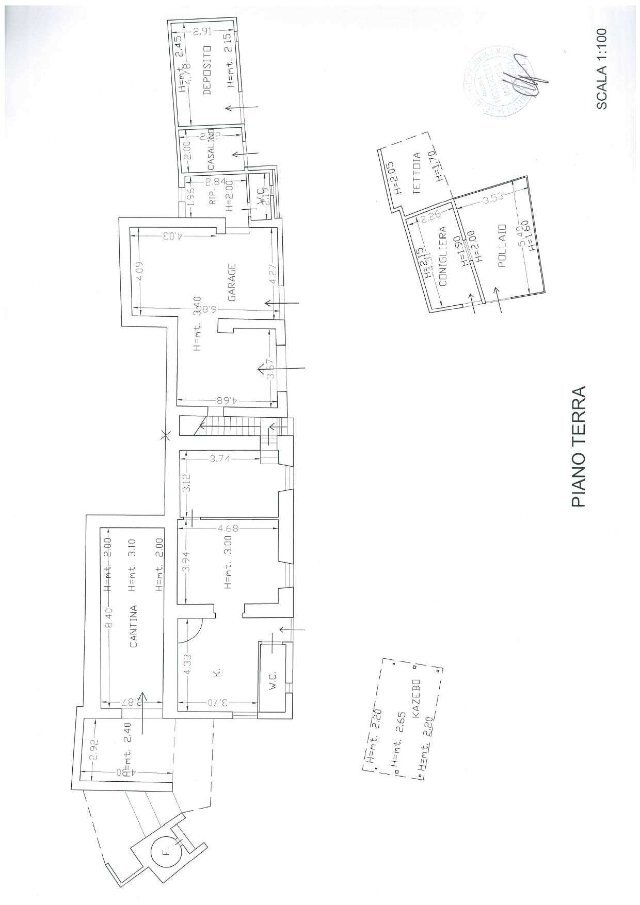 Casale Via Cupa Vicinale Cupa Cintia, Napoli (neighborhood Soccavo) - floor plans 1