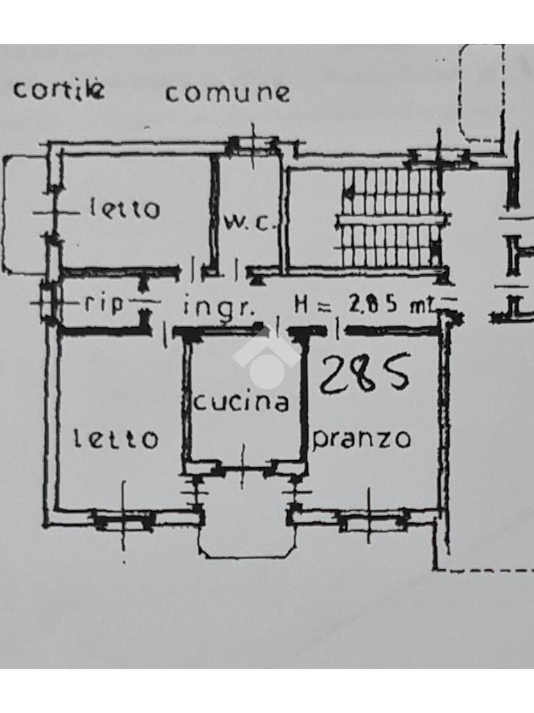 Quadrilocale Strada salga, Caselle Torinese - planimetria 1