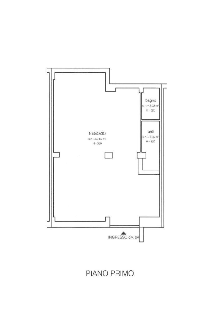 Shop corso XXI gennaio, Vallefoglia - floor plans 1