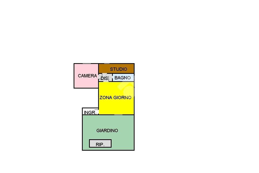 Two-room apartment Via Porta Pia, Roncofreddo - floor plans 1