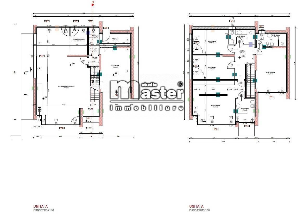 Foto 7 - Villa riviera garibaldi, Treviso - planimetria 1