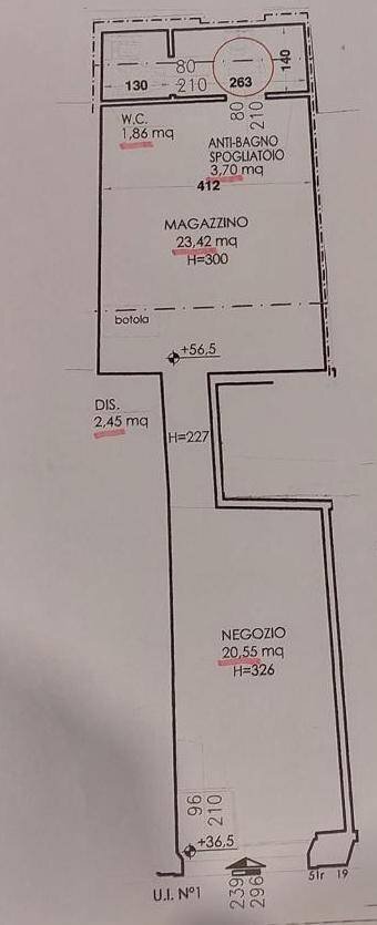 \nFoto 32\n - Negozio Via Maggio, Firenze - planimetria 1