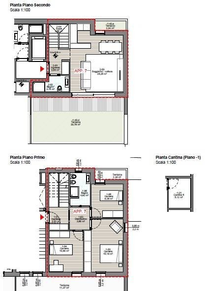 Foto 2 - Attic VIA ALLA VAL, Trento - floor plans 1