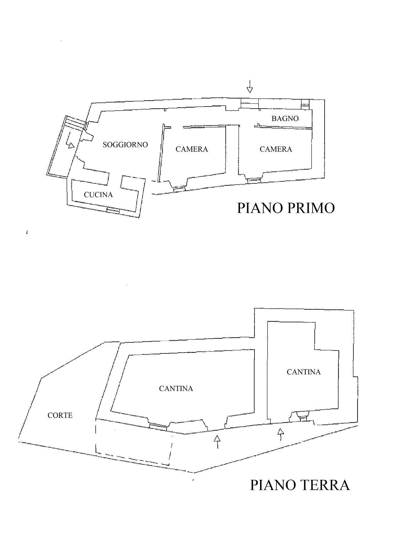 Foto 24 - Casa semi indipendente Cerreto di Spoleto, Cerreto di Spoleto - planimetria 1