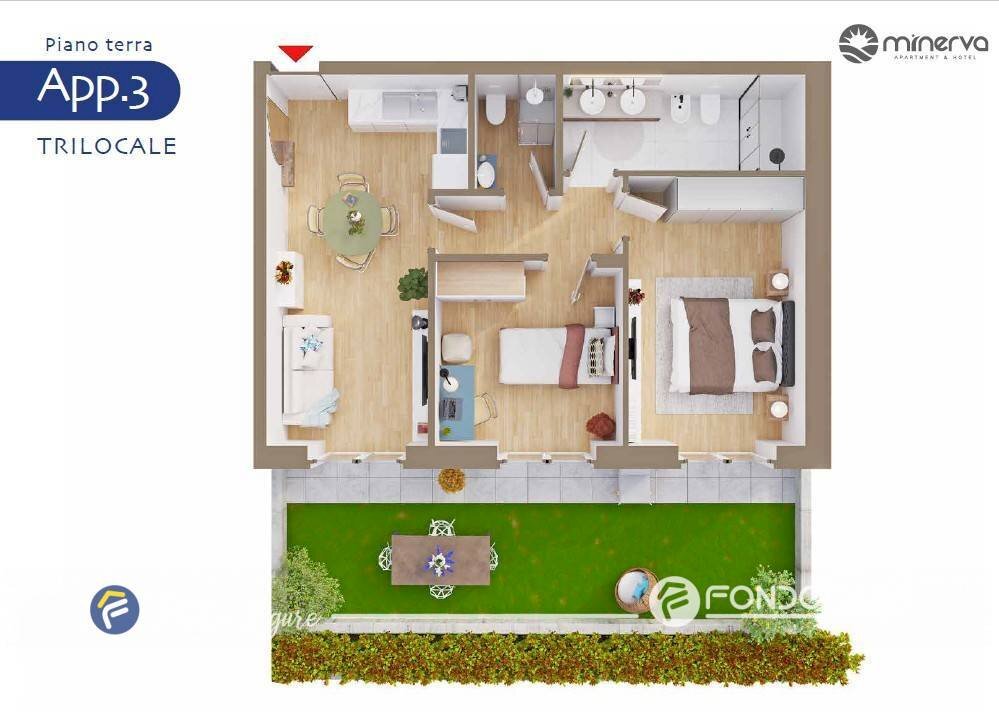 Foto 54 - Two-room apartment Viale Europa, Pietra Ligure - floor plans 1