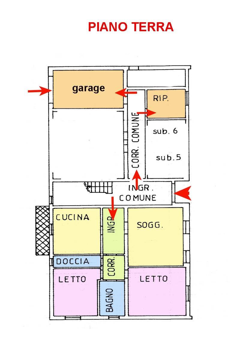 Foto 26 - Appartamento via zappaterra
 
10/2, Copparo - planimetria 1